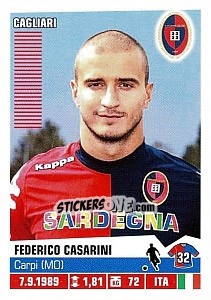 Sticker Federico Casarini - Calciatori 2012-2013 n. 68 - Panini