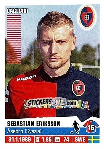 Sticker Sebastian Eriksson - Calciatori 2012-2013 - Panini
