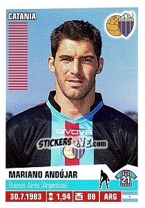 Sticker Mariano Andújar - Calciatori 2012-2013 n. 81 - Panini
