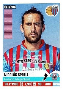 Cromo Nicolás Spolli - Calciatori 2012-2013 - Panini
