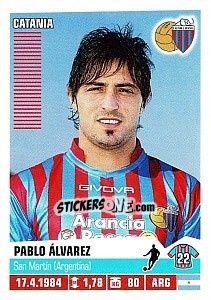Sticker Pablo Álvarez - Calciatori 2012-2013 n. 89 - Panini