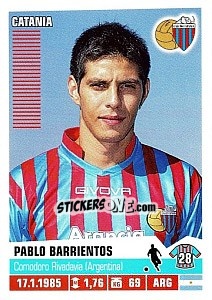 Sticker Pablo Barrientos - Calciatori 2012-2013 n. 98 - Panini