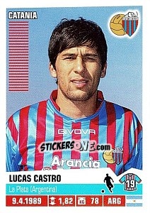 Sticker Lucas Castro - Calciatori 2012-2013 n. 99 - Panini