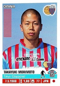 Sticker Takayuki Morimoto - Calciatori 2012-2013 - Panini