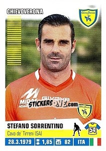 Cromo Stefano Sorrentino - Calciatori 2012-2013 - Panini
