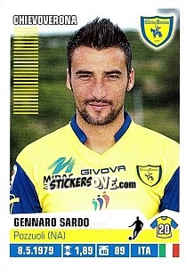 Sticker Gennaro Sardo - Calciatori 2012-2013 n. 113 - Panini