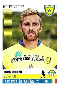 Sticker Luca Rigoni - Calciatori 2012-2013 n. 118 - Panini