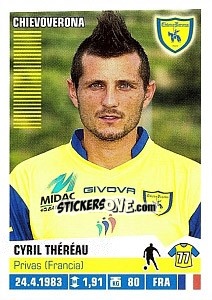 Sticker Cyril Théréau - Calciatori 2012-2013 n. 123 - Panini