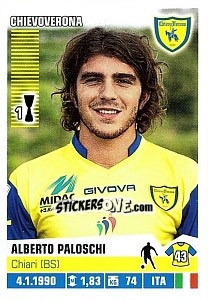 Sticker Alberto Paloschi - Calciatori 2012-2013 n. 124 - Panini