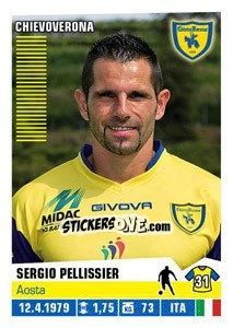 Figurina Sergio Pellissier - Calciatori 2012-2013 - Panini
