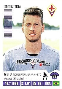 Sticker Neto - Calciatori 2012-2013 n. 130 - Panini