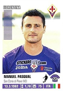 Sticker Manuel Pasqual - Calciatori 2012-2013 n. 138 - Panini