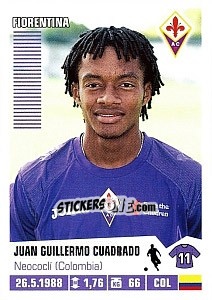 Sticker Juan Guillermo Cuadrado - Calciatori 2012-2013 n. 142 - Panini