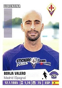 Sticker Borja Valero - Calciatori 2012-2013 - Panini