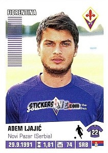 Sticker Adem Ljajic - Calciatori 2012-2013 n. 148 - Panini