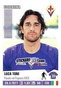 Sticker Luca Toni - Calciatori 2012-2013 n. 151 - Panini