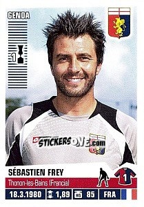 Sticker Sébastien Frey - Calciatori 2012-2013 n. 153 - Panini