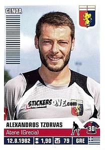 Cromo Alexandros Tzorvas - Calciatori 2012-2013 - Panini