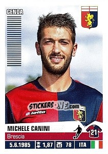 Sticker Michele Canini - Calciatori 2012-2013 - Panini