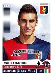 Sticker Mario Sampirisi - Calciatori 2012-2013 n. 163 - Panini