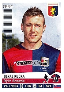 Figurina Juraj Kucka - Calciatori 2012-2013 - Panini