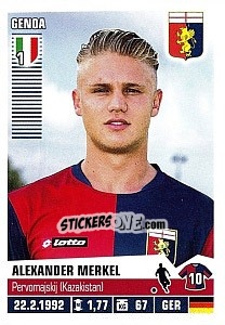 Sticker Alexander Merkel - Calciatori 2012-2013 n. 170 - Panini