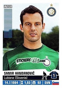 Figurina Samir Handanovic - Calciatori 2012-2013 - Panini