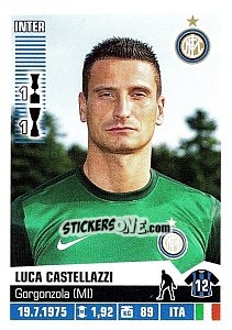 Sticker Luca Castellazzi - Calciatori 2012-2013 - Panini