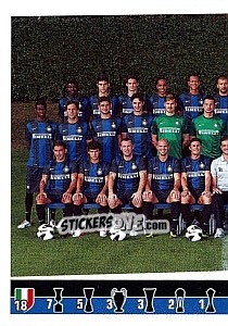 Sticker Squadra - Inter  (1 of 2) - Calciatori 2012-2013 n. 181 - Panini