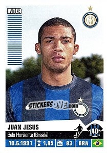 Sticker Juan Jesus - Calciatori 2012-2013 n. 185 - Panini