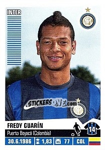 Figurina Fredy Guarín - Calciatori 2012-2013 n. 193 - Panini