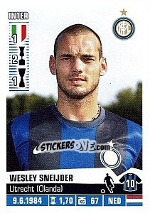 Sticker Wesley Sneijder - Calciatori 2012-2013 - Panini