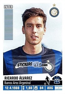 Sticker Ricardo Álvarez - Calciatori 2012-2013 n. 195 - Panini