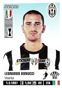 Figurina Leonardo Bonucci - Calciatori 2012-2013 - Panini