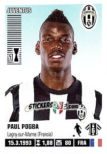 Sticker Paul Pogba - Calciatori 2012-2013 n. 213 - Panini