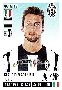 Sticker Claudio Marchisio - Calciatori 2012-2013 n. 215 - Panini