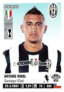 Sticker Arturo Vidal - Calciatori 2012-2013 - Panini