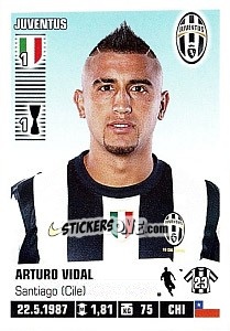Sticker Arturo Vidal - Calciatori 2012-2013 n. 216 - Panini