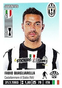 Sticker Fabio Quagliarella - Calciatori 2012-2013 n. 220 - Panini