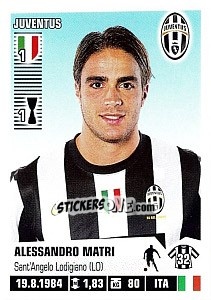 Sticker Alessandro Matri - Calciatori 2012-2013 n. 222 - Panini