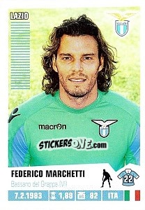 Sticker Federico Marchetti - Calciatori 2012-2013 n. 225 - Panini