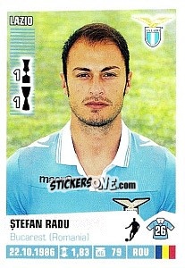 Sticker Ștefan Radu - Calciatori 2012-2013 - Panini