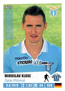 Sticker Miroslav Klose - Calciatori 2012-2013 n. 246 - Panini