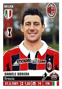 Sticker Daniele Bonera - Calciatori 2012-2013 n. 251 - Panini