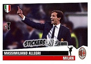Sticker Massimiliano Allegri - Calciatori 2012-2013 n. 255 - Panini