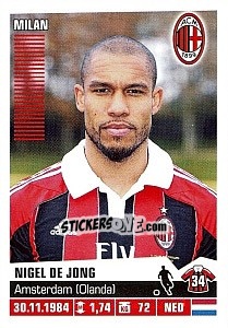 Cromo Nigel de Jong - Calciatori 2012-2013 - Panini