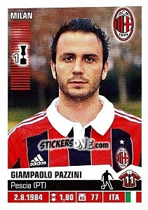 Sticker Giampaolo Pazzini - Calciatori 2012-2013 n. 271 - Panini