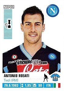 Sticker Antonio Rosati - Calciatori 2012-2013 n. 274 - Panini