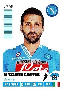 Sticker Alessandro Gamberini - Calciatori 2012-2013 n. 280 - Panini