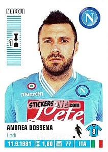 Figurina Andrea Dossena - Calciatori 2012-2013 - Panini